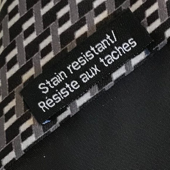 George Stain Resistant Grey and Black Patterned Men's Tie - Picture 5 of 8